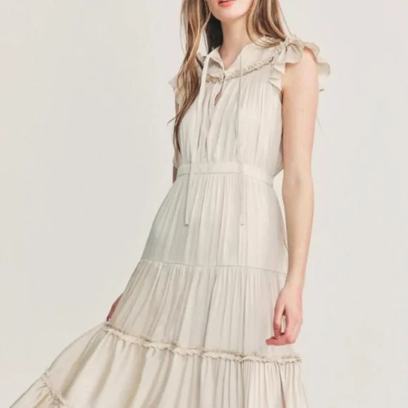 loveshackfancy formal dress Azure Dream Girls Long Aqua Dress: Rhinestones main image 1